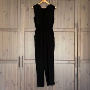 Size M black Monteau jumpsuit with pockets